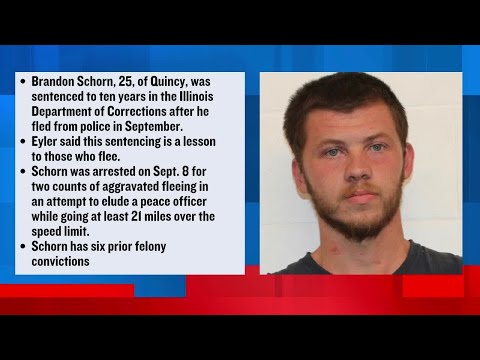 Quincy man sentenced to 10 years in prison for fleeing from police