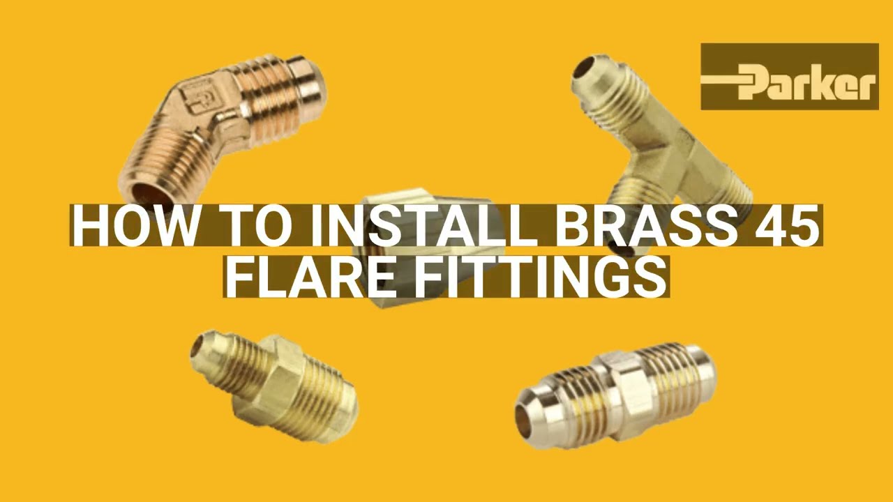 How To Install Brass 45 Flare Fittings