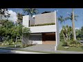 Video recorrido de Hermosa casa  8x18m con roofgarden Lumion 10 Diseño Introspectivo