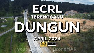 ECRL Terengganu - DUNGUN (Stesen Dungun) 4K Drone April 2024