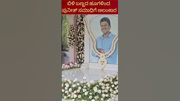 ಬಿಳಿ ಬಣ್ಣದ ಹೂಗಳಿಂದ ಪುನೀತ್ ಸಮಾಧಿಗೆ ಅಲಂಕಾರ #punithrajkumar #appufans #appu #ytshorts #subscribe #viral