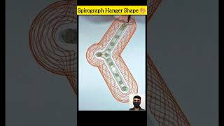 Oddly Satisfying Spirograph Hanger Shape | ASMR #shorts #asmr #satisfying #spirograph #relaxing