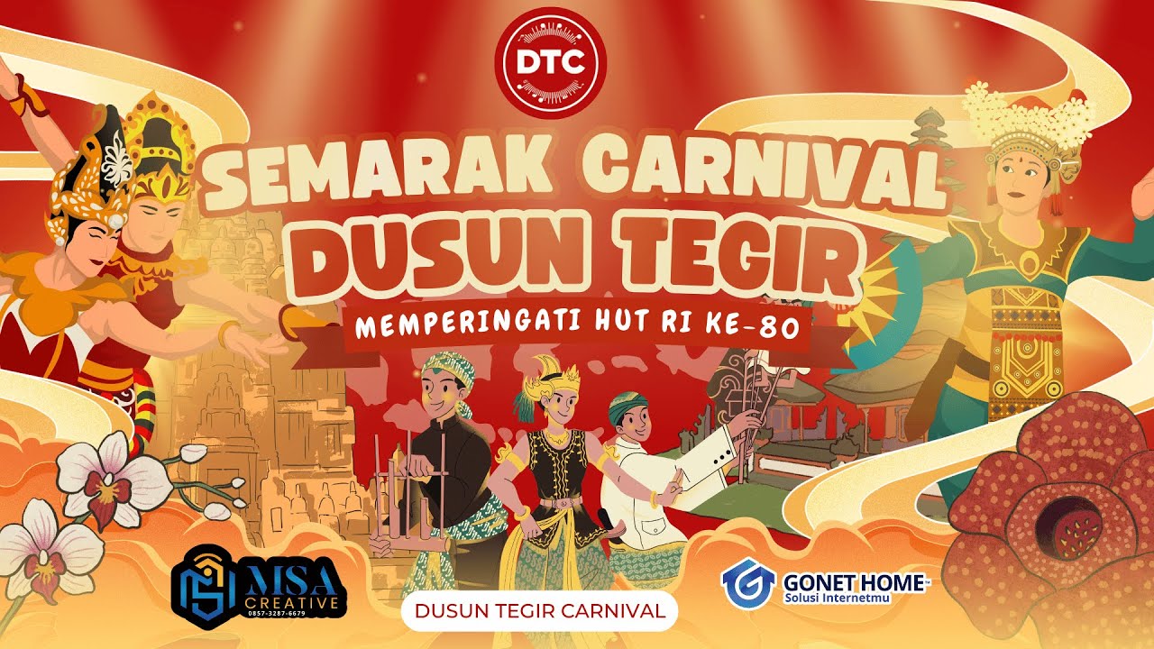 🔴(LIVE) SEMARAK DUSUN TEGIR CARNIVAL || Senin, 18 Agustus 2025