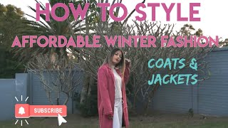 Affordable winter lounge wear styled using coats & jackets | #style