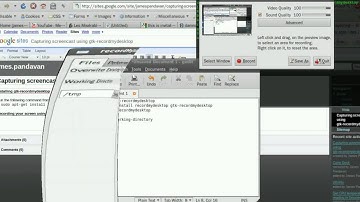 Creating screencast using gtk-recordmydesktop (Ubuntu)