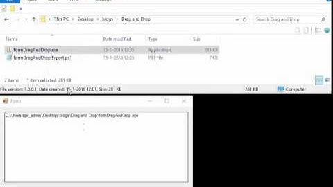 Using Drag and Drop in PowerShell GUIs
