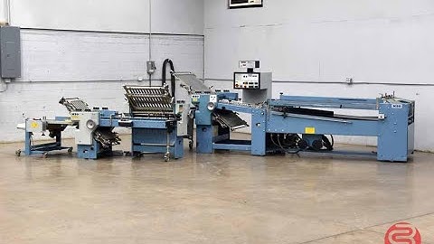 MBO B120 Continuous Feed Paper Folder w/8 Page unit and Mobile Delivery