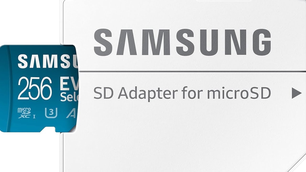 SAMSUNG EVO Select Micro SD Memory Card + Adapter, 256GB microSDXC 130MB/s Full HD