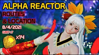PSO2: NGS Alpha Reactor: Route & Location [ 8/4/2021 ]