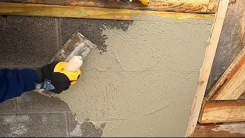 How To Parge A Block Wall