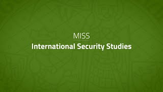 International Security Studies Master degree program (MISS)