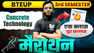 BTEUP 3rd Semester | Concrete Technology Marathon Class | One Class Full Syllabus | Raceva Academy