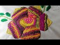 Nueva Puntada Tipo Crochet, Para Rellenar Flores, Tienes que Verla...! 🌺