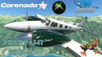 Carenado PA34T Seneca V Flight from LSZW - LSMM Xbox Series X MSFS 2020