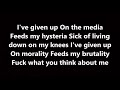 five finger death punch - wash it all away (lyrics)