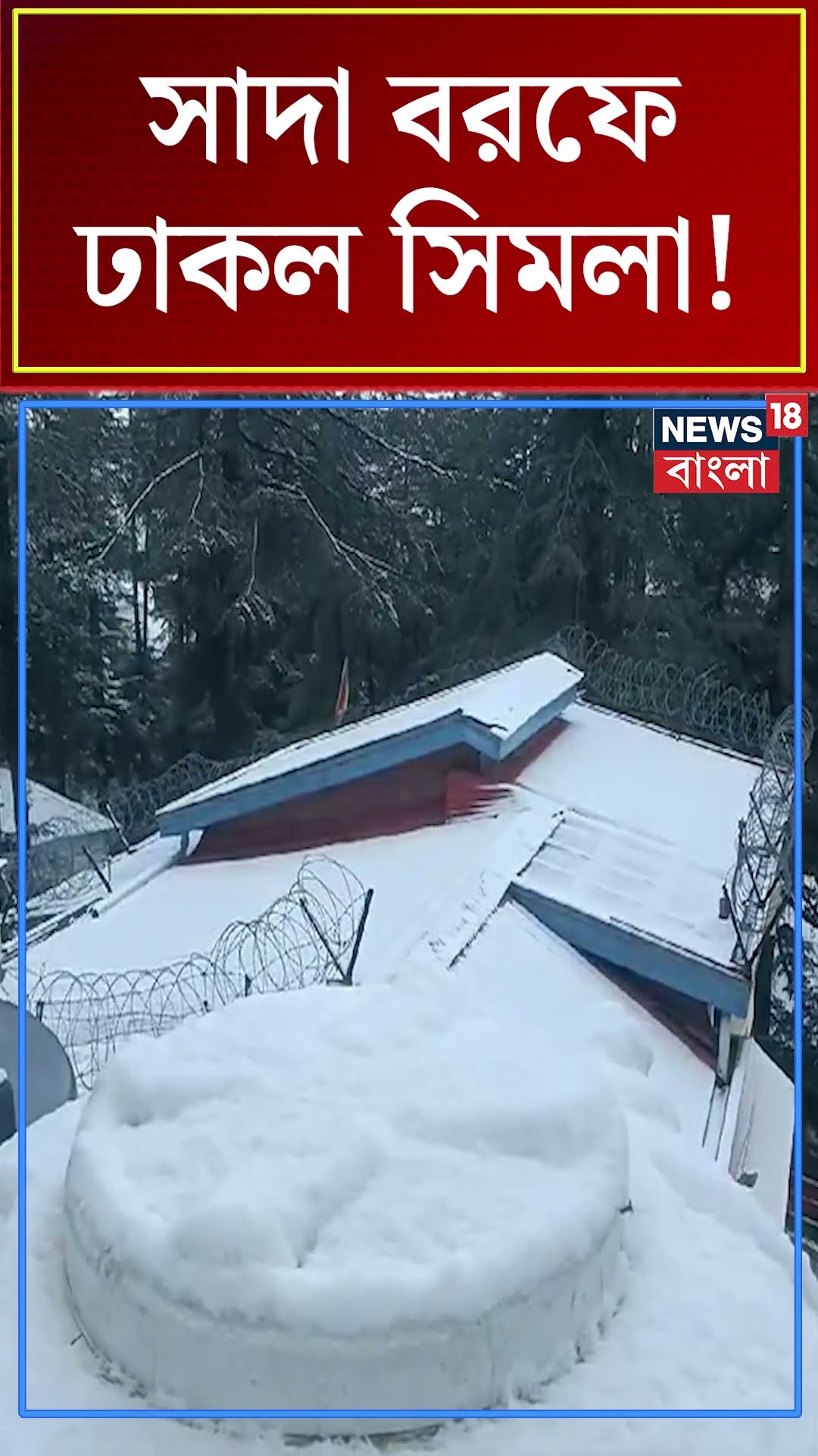 সাদা বরফে ঢাকল Shimla Hill Resort !  | N18S  #shorts