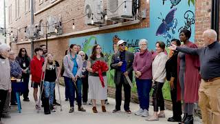 Ribbon cutting Ceremony Rotary Club of Zebulon's Downtown Beautification Project 2024