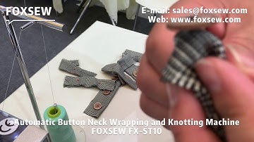 Automatic Button Wrapping and Knotting Machine