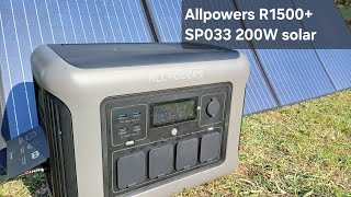 Függetlenség és Hatékonyság: Allpowers R1500 + SP033 200W Solar