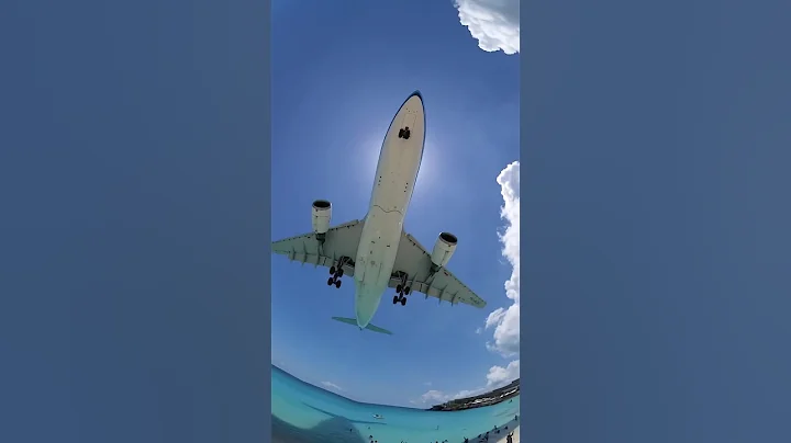 Unbelievable Plane Landings at Maho Beach! 🛬🏖️ Would you go?