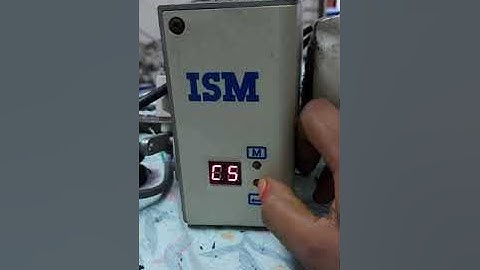 ISM control box reset