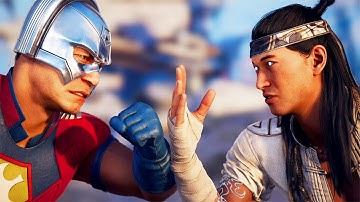 Mortal Kombat 1 - Peacemaker Vs Liu Kang All Dialogue Intros