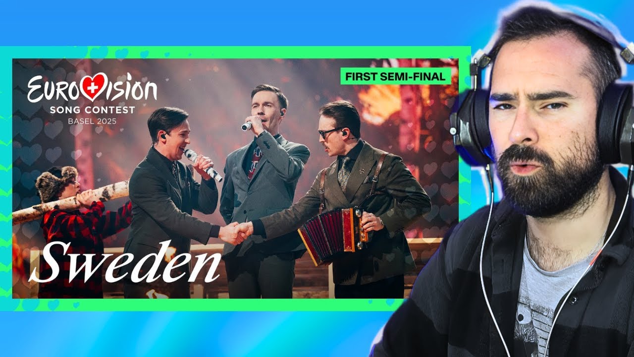 Vocal Coach Reacts - KAJ Bara Bada Bastu LIVE Sweden ��  First Semi Final  Eurovision 2025