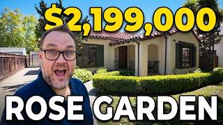 This $2.2M Rose Garden Home in San Jose, CA Has Everything | Spanish Revival Home Tour