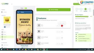 How to build an App without coding using Compro Mobile App builder screenshot 1