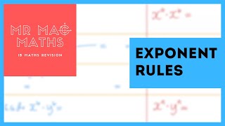 IB AASL Topic 1 - Exponent Rules