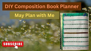 DIY Planner using a Composition Book May Plan with Me  Week 4