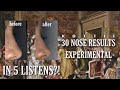 30 NOSE SUBLIMINAL RESULTS (spoiler : most of them r in 5x listens!)
