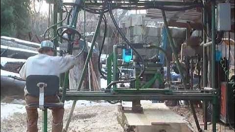 power feed semi-automated swingmill sawmill