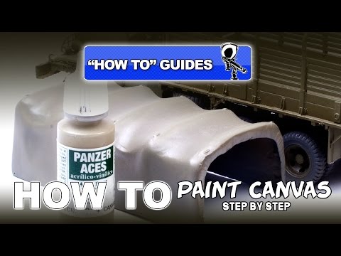 PAINTING CANVAS USING VALLEJO'S PANZER ACES ACRYLICS