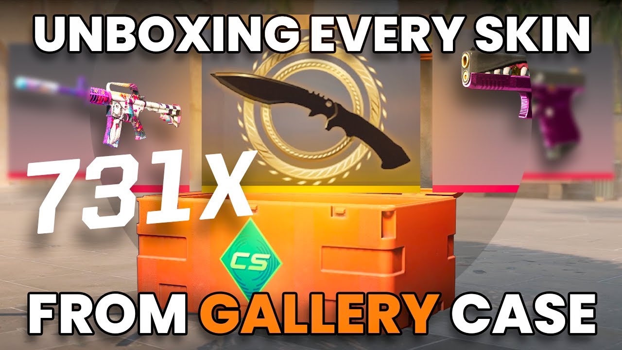 Opening Gallery Cases until i Unbox EVERY Skin..