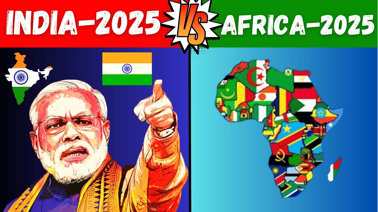 Индия и Африка: сравнение 2025 | Сравнение экономик Индии и Африки