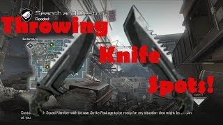Call of Duty: Ghosts: Throwing Knife Spots: Flooded: SND (Tutorial)