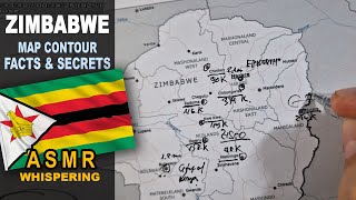 ASMR: Map of ZIMBABWE tracing | Important CITIES less known facts | ASMR maps and facts screenshot 4