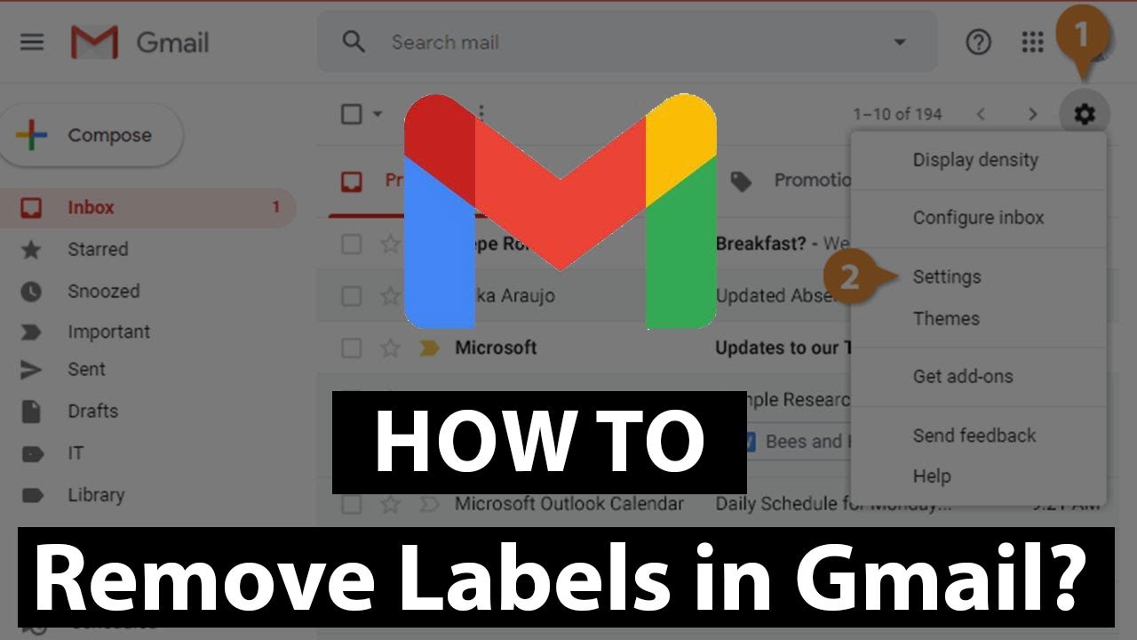 How to remove labels in Gmail? YouTube