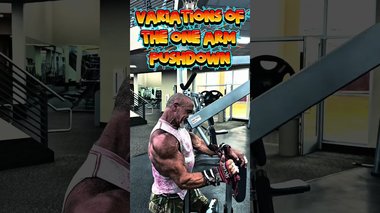 VARIATIONS OF THE ONE ARM PUSH DOWN FOR TRICEPS #workout #motivation #muscle #workouttips #triceps