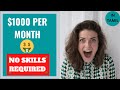 Make $1,000 Per Month: Make Money Online Without ANY Skills |Tamil