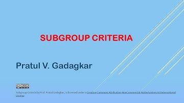 Lecture 28 - Subgroup Criteria