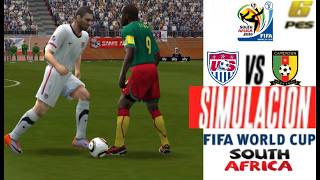 ESTADOS UNIDOS VS CAMERUN | MUNDIAL 2010 SEMIFINALES EN PES 6