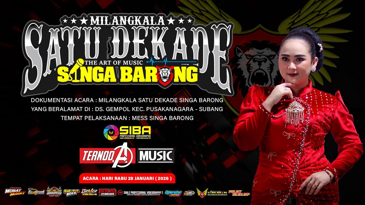 PUTUS TALI CINTA VOC. RHEYA BIYUT || MILANGKALA SATU DEKADE THE ART OF MUSIC SINGA BARONG