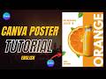 Design a Fruit Juice Commercial Poster in Canva | Full Tutorial for Beginners