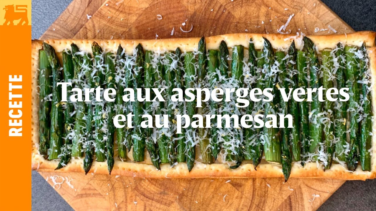 Tarte aux asperges vertes et au parmesan par Alexandre Dionisio