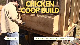 Chicken Coop Build Day 5 & 6 Building The Nesting Box Frame