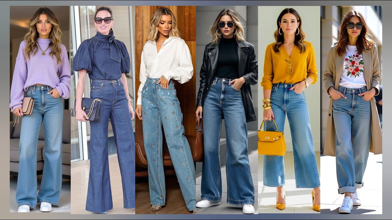 LOOKS SENCILLOS CASUALES CON JEANS 👖😍 Luce moderna y súper chic en cualquier temporada del año