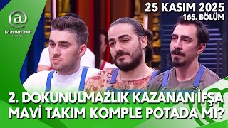 Masterchef 25 Kasim Full İzle 2. Dokunulmazlik Kazanan İfşa Mavi̇ Takim Pota Şok Veda 165. Bölüm Tv 8