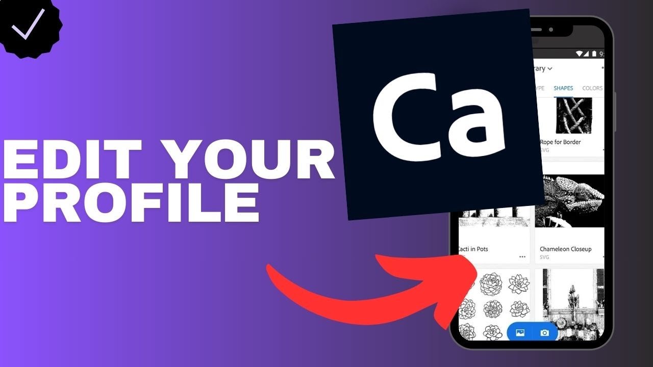 How to edit your profile in the Adobe Capture app?